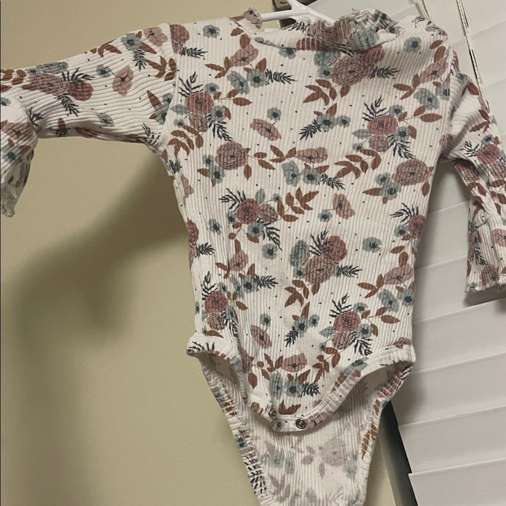 Rachel Zoe Floral Kids outfit in Pink and Brown